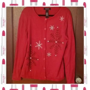 Vintage dark red sweater size large